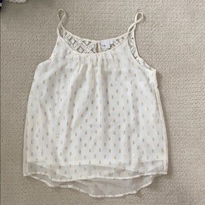 Cream tank top blouse
